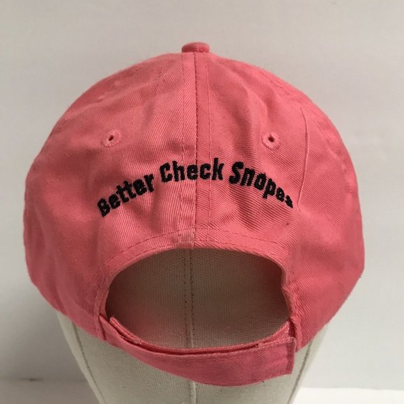 Snopes Pink Adult Adjustable Hat Internet Fact Checker - Picture 4 of 10